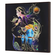 Furn & Deco Golden Embossed Wall Painting For Home Decoration